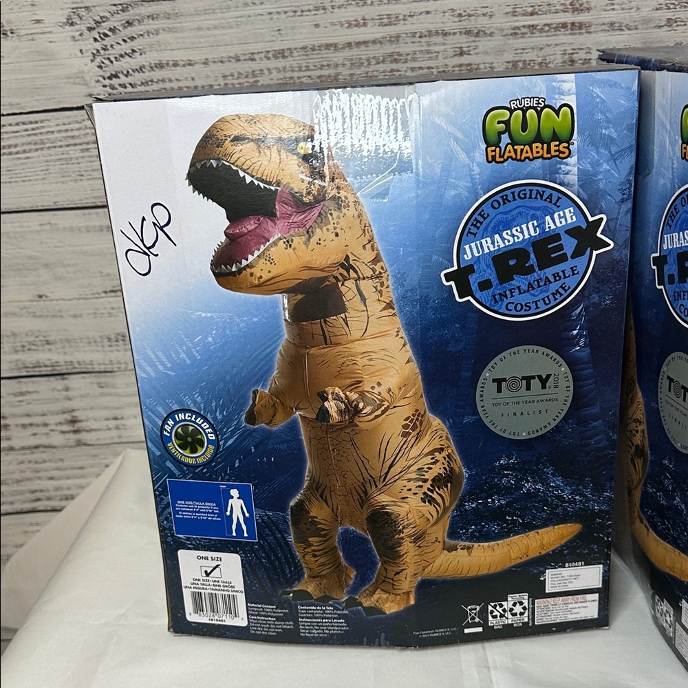 Inflatable T-Rex Costume - Tan - Picture 7 of 7